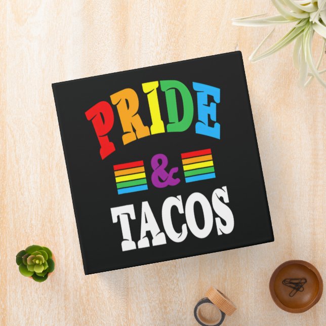 Pride Tacos Lgbt 3 Ring Binder (In Situ)