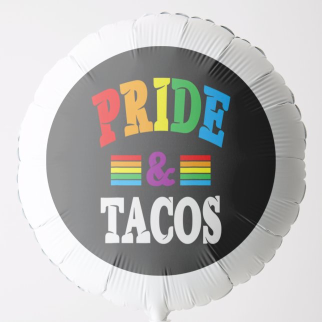 Pride Tacos Lgbt Balloon (Front)