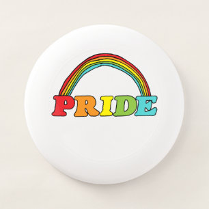 Pride Text and Rainbow Wham-O Frisbee