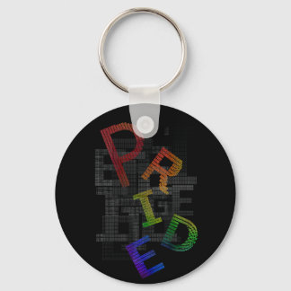 Pride - Text Sticker Keychain