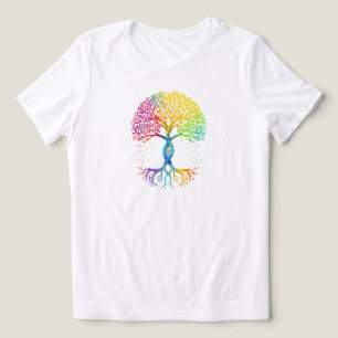 Pride Tree of Life Shirt: LGBTQ Rainbow Graphic Te Tri-Blend Shirt