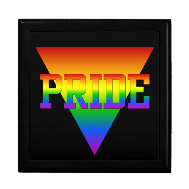 Pride Triangle gift / jewelry box (Front)