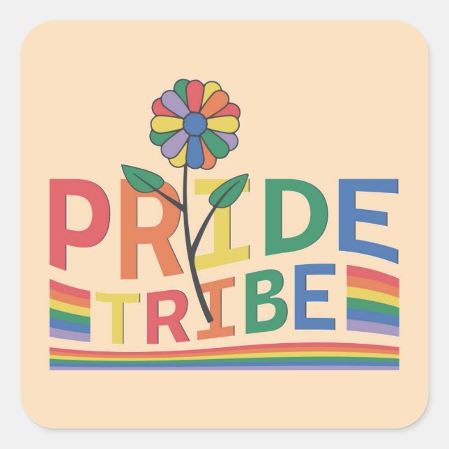Pride Tribe LGBT Sticker (Front)