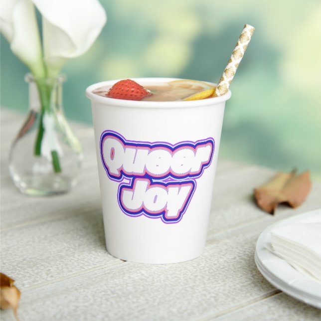 Pride Typography Art Paper Cups (Insitu)