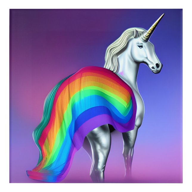 Pride Unicorn Generated Art  (Front)