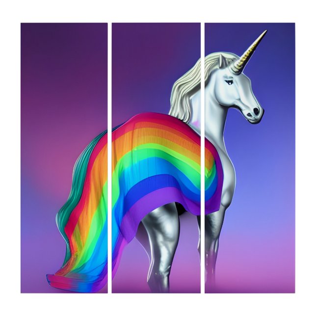 Pride Unicorn Triptych (Front)