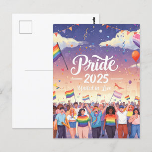 'Pride  – United in Love Postcard