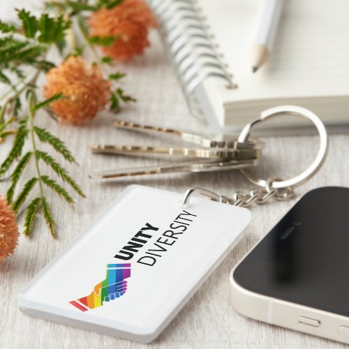 PRIDE UNITY AND DIVERSITY KEYCHAIN
