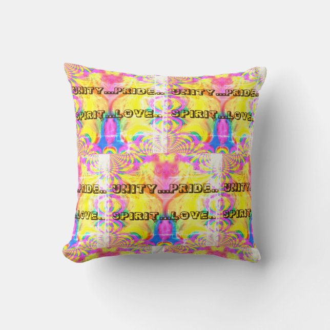 Pride unity spirit  throw pillow 1 (Front)