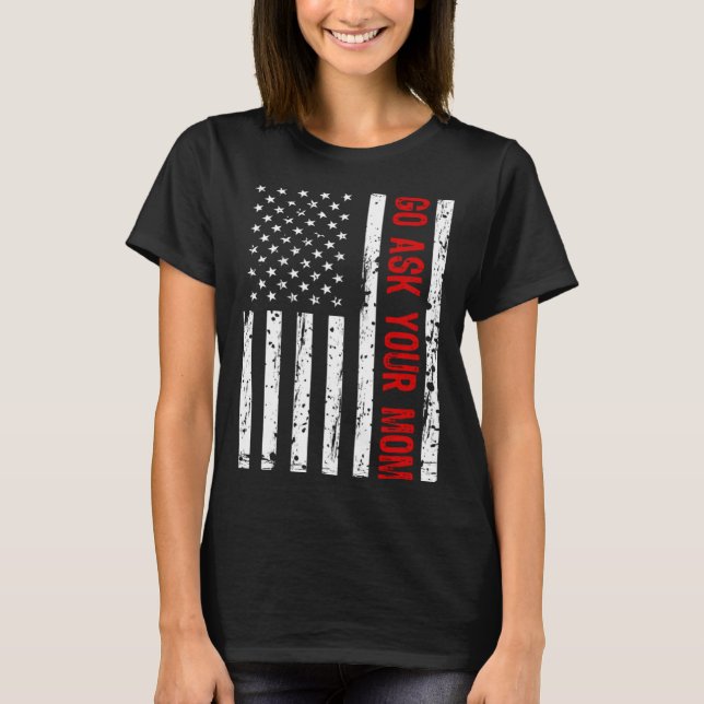 Pride USA Flag & Father's Day Dad Grandpa Family M T-Shirt (Front)