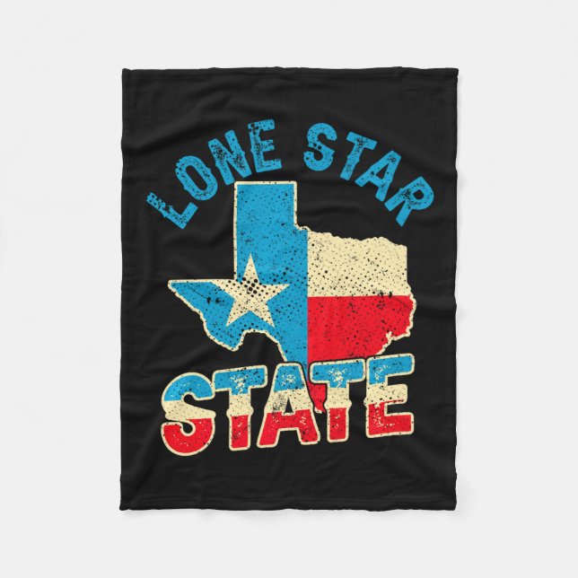 Pride Usa Patriot Lone Star State Texas Independen Fleece Blanket (Front)
