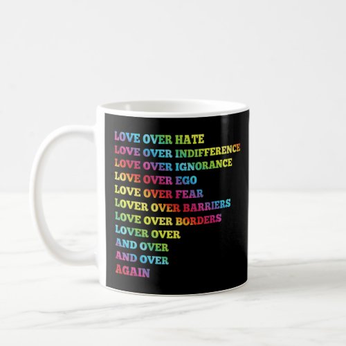 Pride Valentines Day Love Wins Rainbow  Coffee Mug