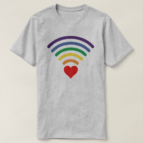 PRIDE VIBE RAINBOW WIFI T_Shirt