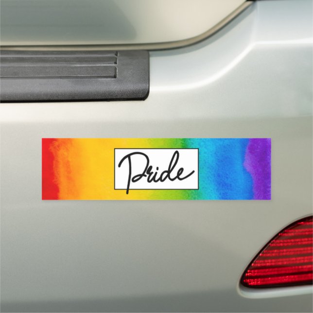 Pride Watercolor Style Car Magnet (In Situ)