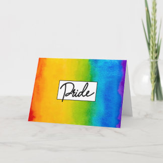 Pride Watercolor Style Card