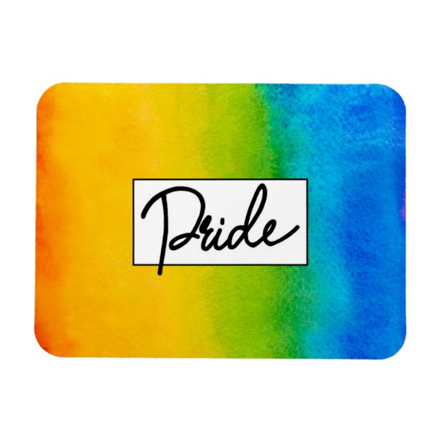 Pride Watercolor Style Magnet (Horizontal)