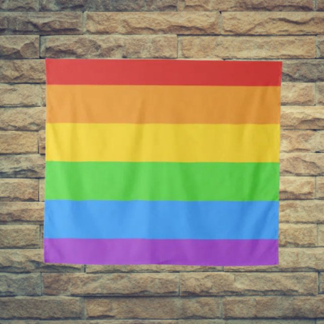 Pride Wave: Rainbow Flag Tapestry (Creator Uploaded)