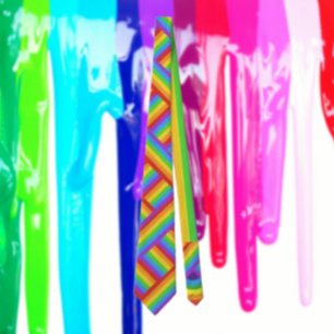 Pride Weave: Interwoven Rainbow Flag Neck Tie