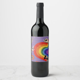 Pride Wine Bottle  Label