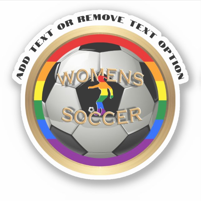 Pride Women's Soccer Ball  Sticker (Front)