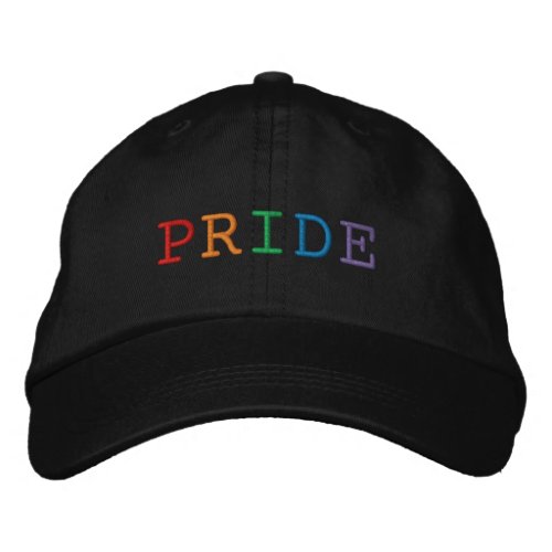 Pride Word Embroidered Hat