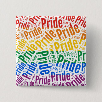 PRIDE WORD PATTERN FLAG -.png Pinback Button