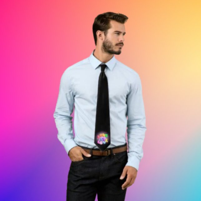 Prideful Elegance: Love Is Love 3D Tie (Creator Uploaded)