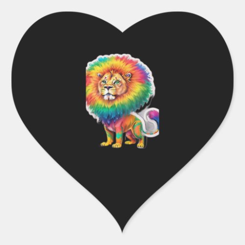 Prideful Pals The Rainbow Roamer   Heart Sticker