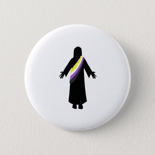PrideJesus NonbinaryFlag Button