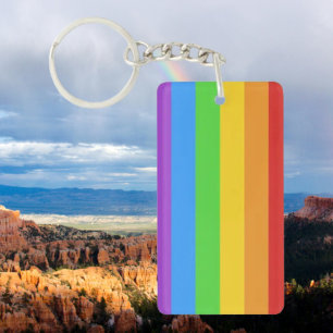 PrideSpark: Rainbow Pride Keychain