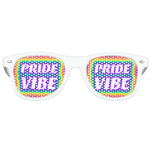 PrideVibe Rainbow Party Sunglasses