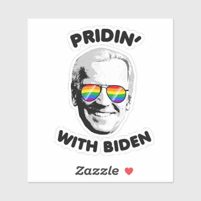 PRIDIN' WITH BIDEN STICKER (Sheet)