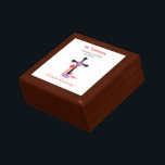 Priest 10th Ordination Anniversary Black Cross Gift Box<br><div class="desc">Share the joy and join in the celebration as a priest enters his 10th of ordination. This beautifully simple designed gift,  souvenir,  giveaway or party essential with a black cross and flower swirls on the center is just right for the occasion.</div>