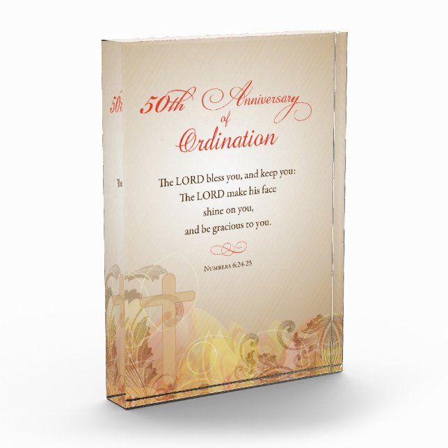 Priest, 50th Anniversary of Ordination Blessing Award (Left)