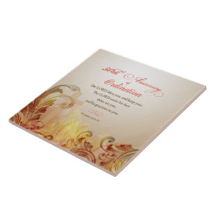 Priest, 50th Anniversary of Ordination Blessing Ceramic Tile