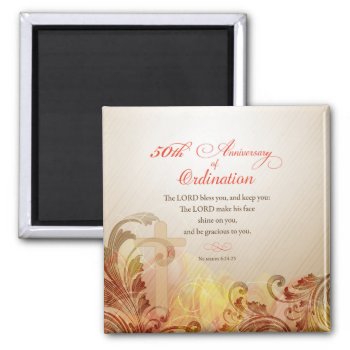 Priest  50th Anniversary Of Ordination Blessing Magnet by Religious_SandraRose at Zazzle