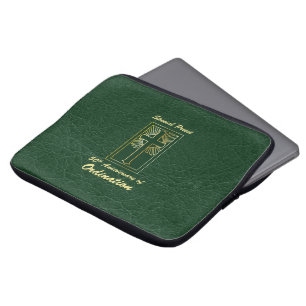 Priest 50th Anniversary of Ordination Leather Look Laptop Sleeve
