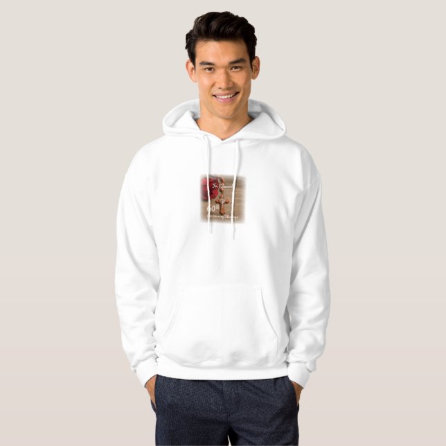 Priest 60th Ordination Anniversary Rose and Rosary Hoodie (Front Full)