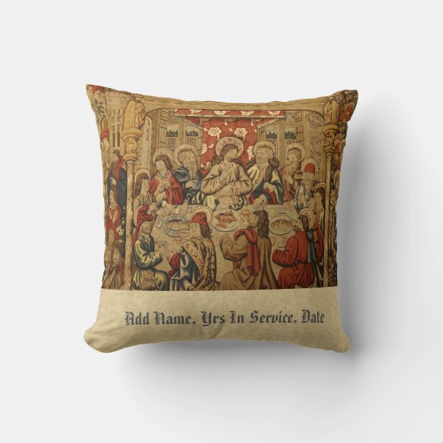 Priest Anniversary 15th 20th 25th 30th 40th 50th Throw Pillow (Front)