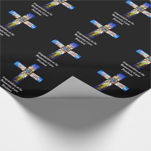 Priest Anniversary 15th 20th 25th 30th 40th 50th Wrapping Paper