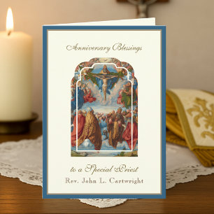 Priest Anniversary Ordination Traditional Catholic Card