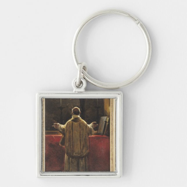 Priest at the Altar Keychain (Front)