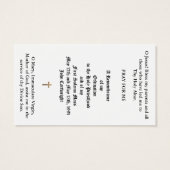 PRIEST AT THE ALTAR ORDINATION HOLY CARDS (Back)