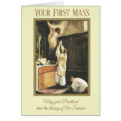 Priest celebrates his first Mass (Front)