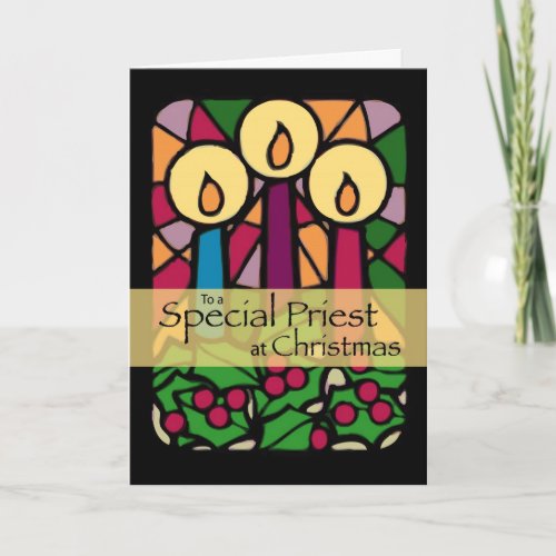 Priest Christmas Card