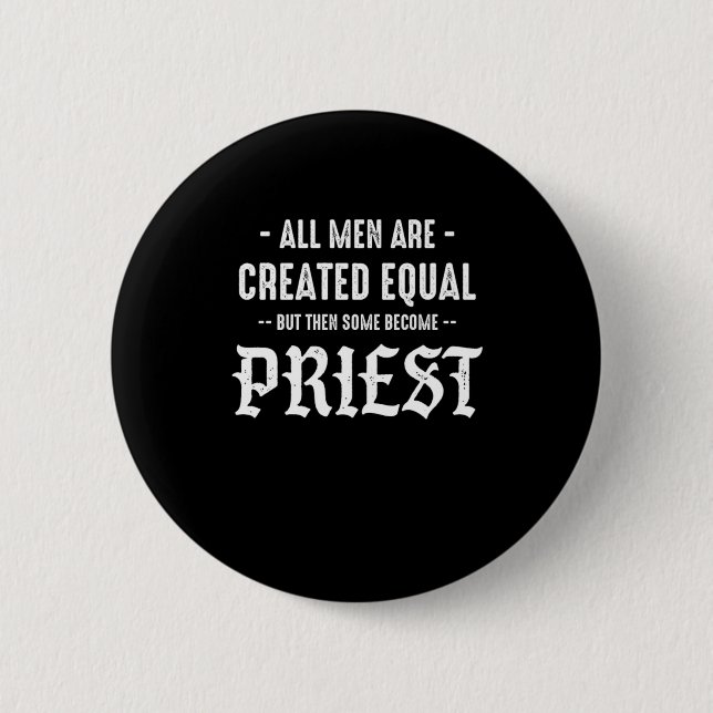 Priest Church Catholic Faith Jesus Christ Pray Gif Button (Front)