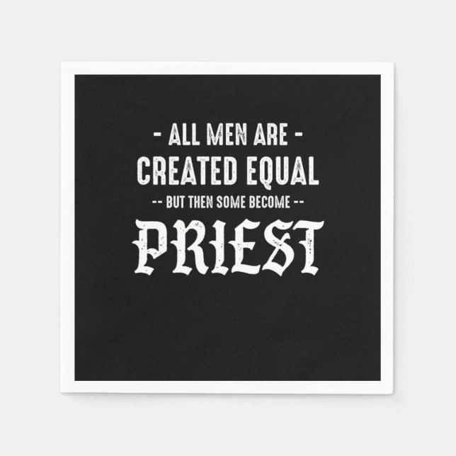 Priest Church Catholic Faith Jesus Christ Pray Gif Napkins (Front)