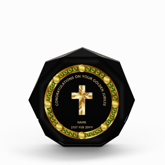 Priest Clergy Ordination Gift Commemorative Gold B (Front)