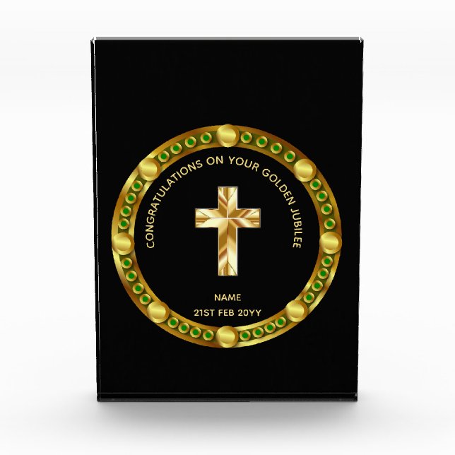 Priest Clergy Ordination Gift Commemorative GOLDEN (Front)
