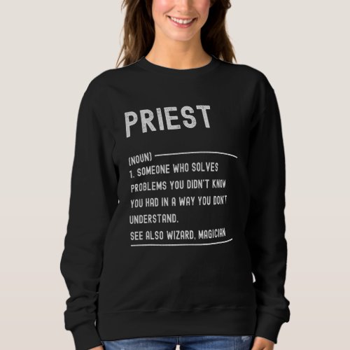 Priest Definition Shirts Funny Job Title